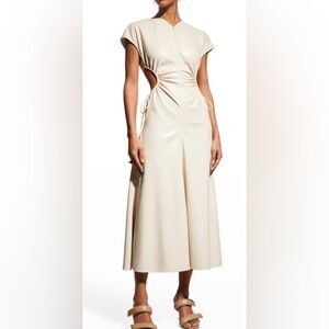 A.L.C. Syna Faux-Leather Cutout Dress Size 4